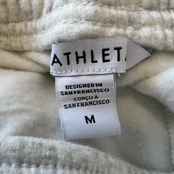 Athleta Women's Size M Easy Fleece Mid Rise Jogger Pants Grey Pockets NWT 575914 - Picture 13 of 15